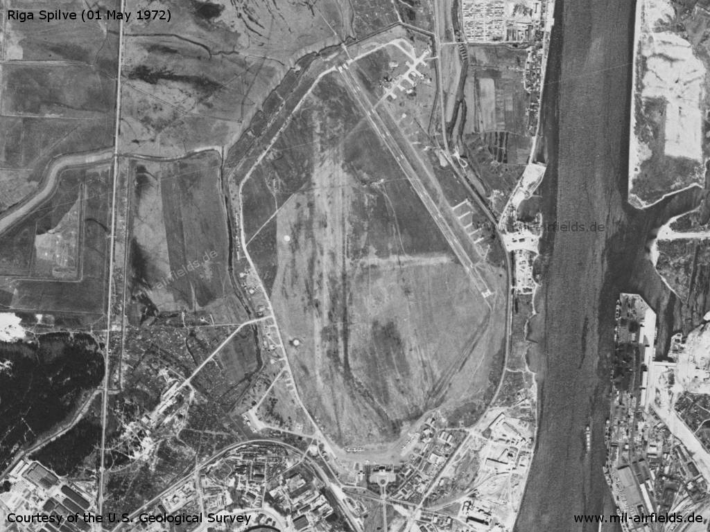Riga Airfield, Germany, on a US satellite image 1972