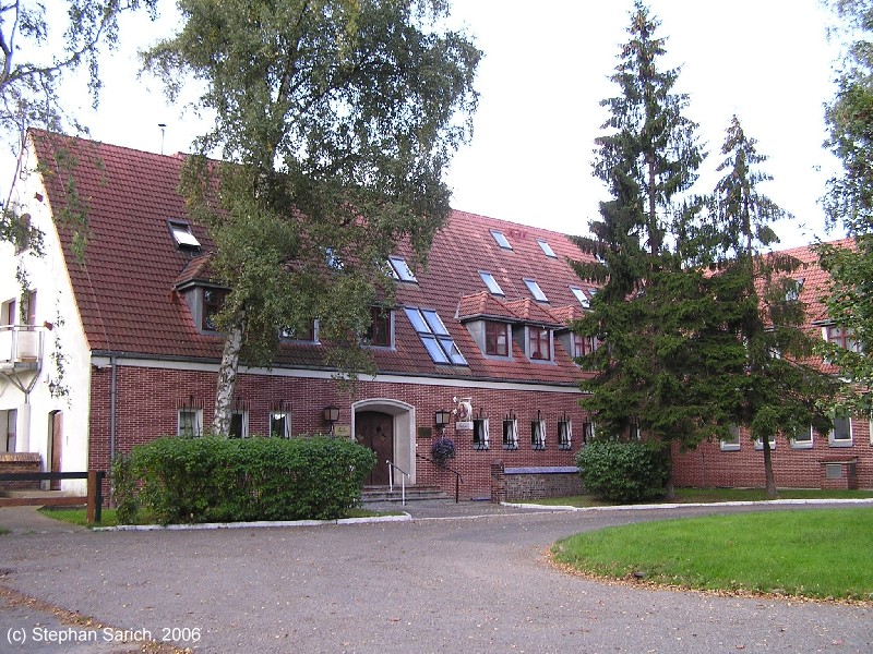 Buildings form the old Luftwaffe air base.