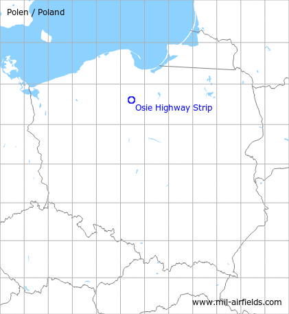 Map with location of Osie Highway Strip