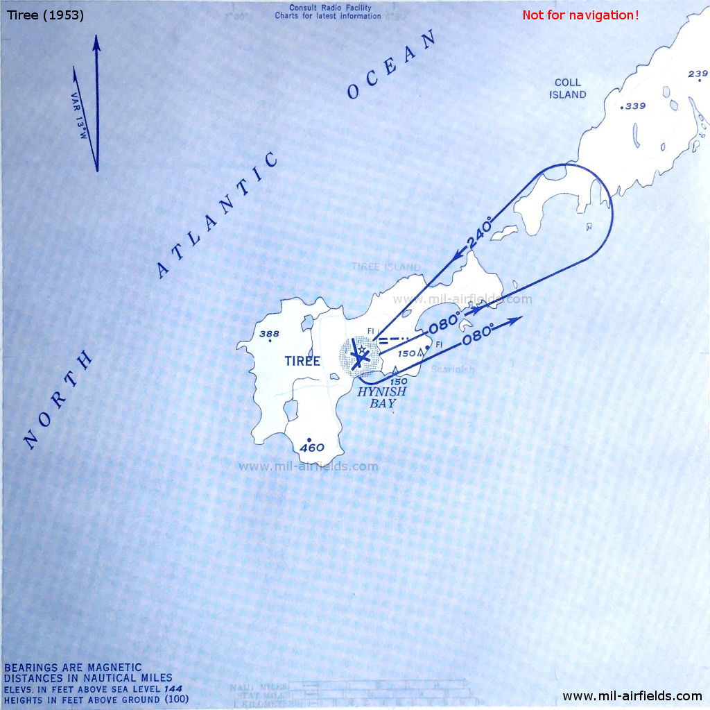 Approach to Tiree airfield in 1953